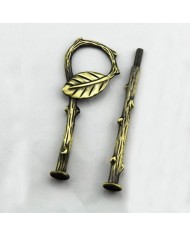 Kek Stant Aparatı Yaprak Modeli Antik Yeşil