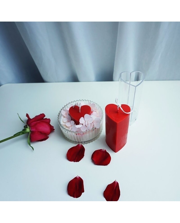 Mika Mum Kalıbı - Kalp Model Mum Kalıbı - 111