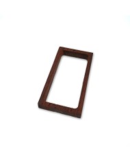 Ahşap Eskitme Kolye Ucu - Dikdörtgen Model