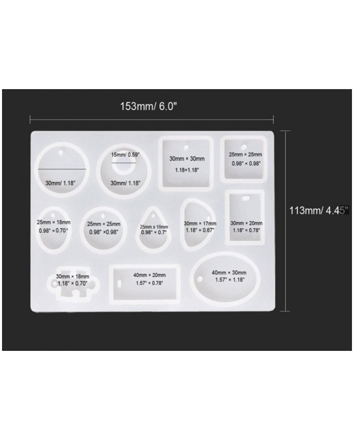 EPOKSİ REÇİNE ÇOKLU TAKI SİLİKON KALIP - 218
