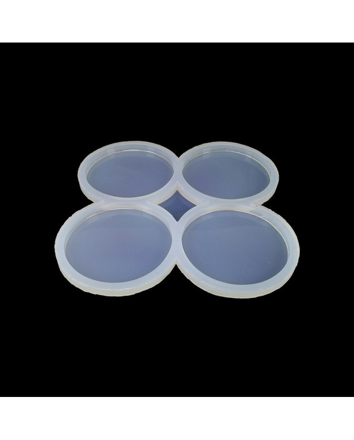 Dörtlü Yuvarlak Magnet Reçine Epoksi Kalıbı - ÇM3