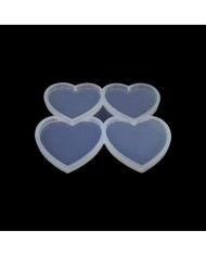 Dörtlü Kalp Magnet Reçine Epoksi Kalıbı - ÇM4