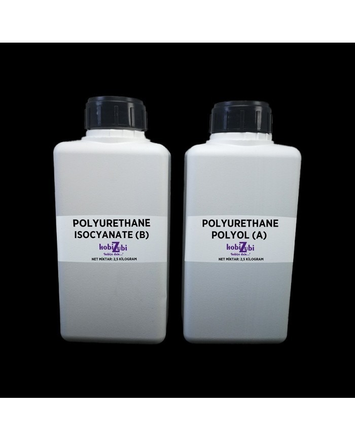 Poliüretan Reçine (Döküm Tipi Sıvı Plastik) - 1KG (500ML A + 500ML B)
