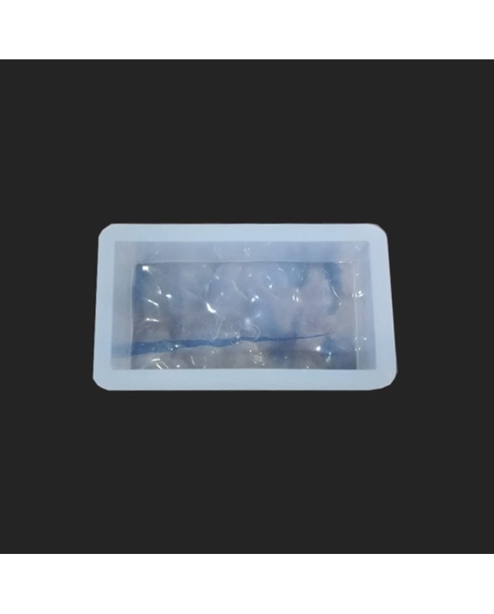 Dalgalı Dikdörtgen Reçine Epoksi  Sabun Kalıbı - Kod: 16