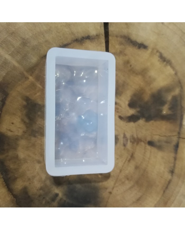 Dalgalı Dikdörtgen Reçine Epoksi  Sabun Kalıbı - Kod: 16