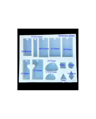 Kolye ve Küpe Çoklu Reçine Epoksi Kalıbı -Kod:217