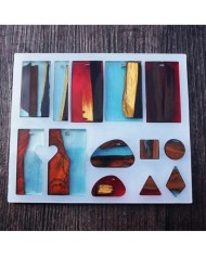 Kolye ve Küpe Çoklu Reçine Epoksi Kalıbı -Kod:217