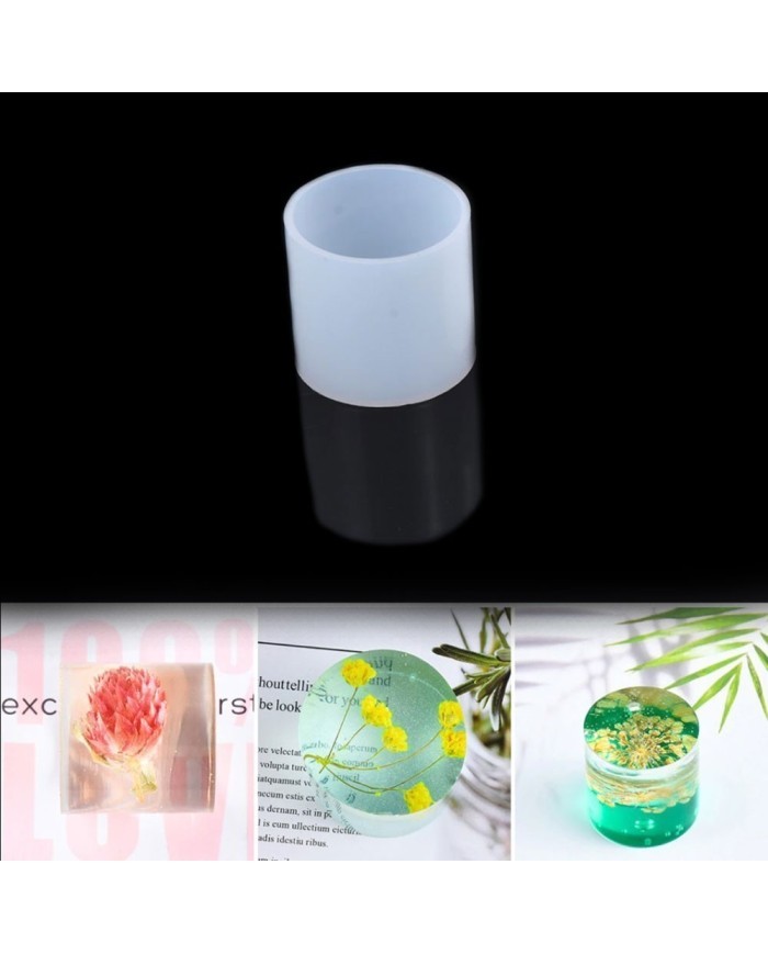 5x5 Silindir Epoksi , Beton ve Mum Silikon Kalıbı -Kod:947