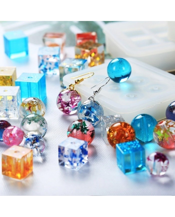 12mm Reçine  Epoksi silikon Boncuk Kalıbı -Kod:161