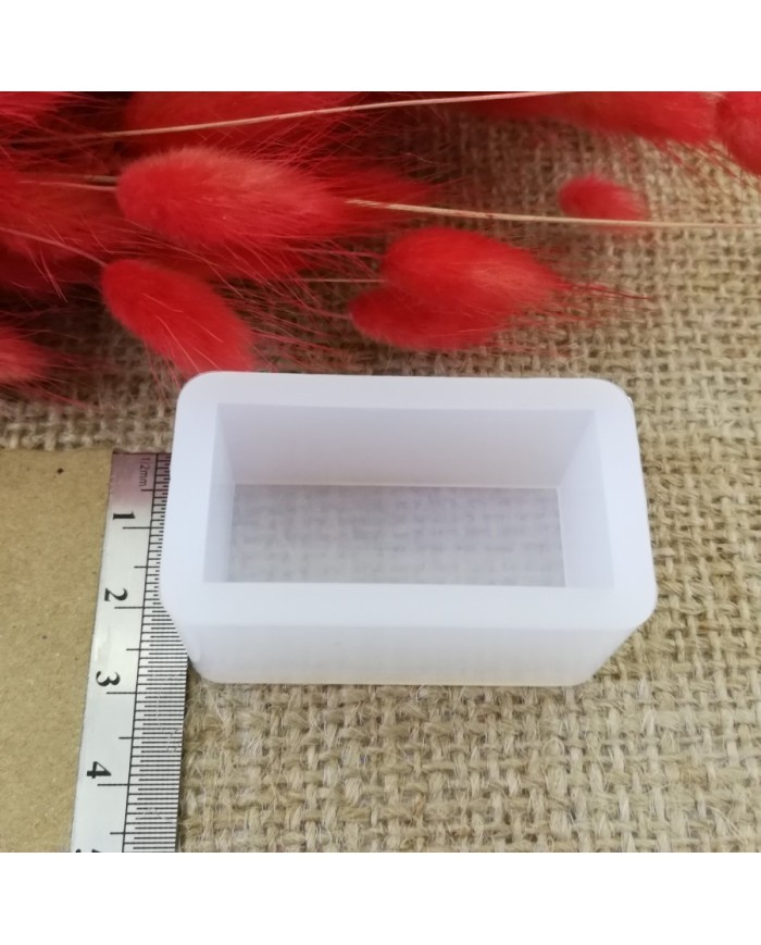Dikdörtgen Reçine Epoksi,Mum,Sabun ve Beton Kalıbı 4 cm - Kod:18