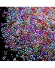 Karışık Mix Renk Uçan Baloncuk Cam Boncuk Deliksiz 10 Gr