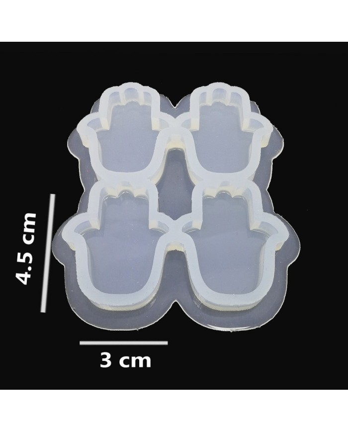 Reçine silikon Kalıbı - Fatma eli Dörtlü- DK4