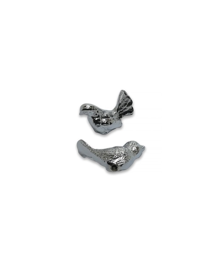 Epoksi Tepsi Kulp Başlığı Kuş Gümüş Model Bir Çift