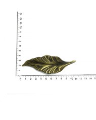 1 Adet - Epoksi Tepsi Kulbu ,Yaprak Model Eskitme Gold