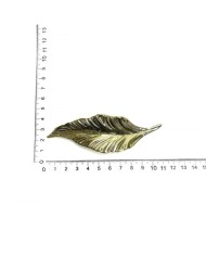 Epoksi Tepsi Kulbu ,Yaprak Model Gold - 1 Adet