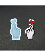 Kalp EL Reçine Epoksi Kalıp -Kod:967