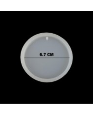 Yuvarlak Magnet Anahtarlık  Reçine Epoksi Kalıbı - TM3