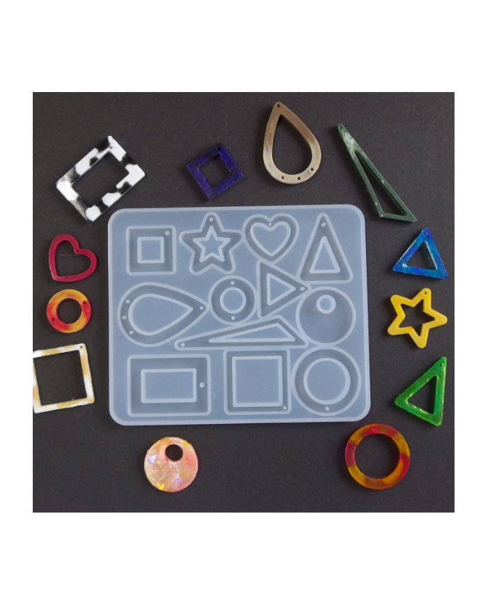 EPOKSİ REÇİNE SİLİKON KALIP - ÇOKLU TAKI KALIBI - 125