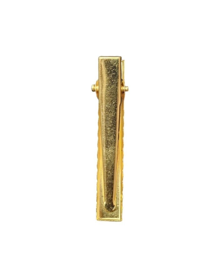 Parlak Altın Renkli Timsah Klips - 4cm - 10 Adet
