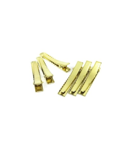5 adet Takı Tokası Timsah Agız - Gold