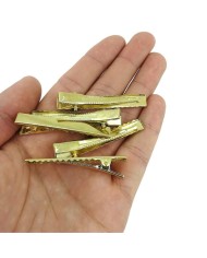 25 adet Takı Tokası Timsah Agız - Gold