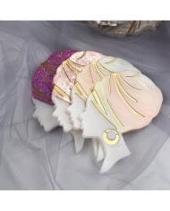 Kadın Silüeti Bardak Altı Reçine Epoksi ve Beton Kalıbı -Kod:240