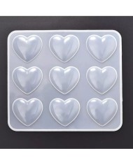 Çoklu Kalp Reçine Epoksi ve Sabun Kalıbı -Kod:275