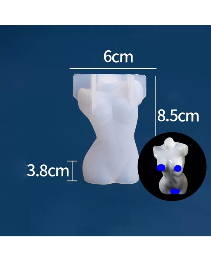 Kadın Vucudu Reçine Epoksi,Mum,Sabun ve Beton Kalıbı -Kod:949