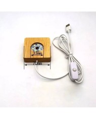 Led  Kare Reçine Epoksi Lambası