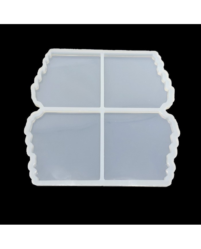 5 Adet Dörtlü Bardakaltı Kalıp - Reçine Epoksi Kalıp - ÇB4