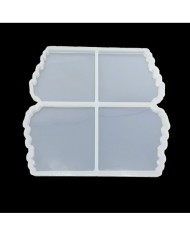 5 Adet Dörtlü Bardakaltı Kalıp - Reçine Epoksi Kalıp - ÇB4