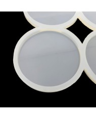 5 ADET Yuvarlak Dörtlü Kalıp - Reçine Epoksi Kalıp - ÇB3