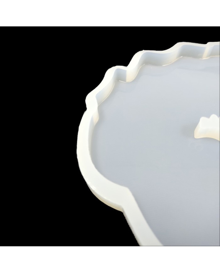 5 adet - Dalgalı Tepsi - Reçine Epoksi Kalıp - T10