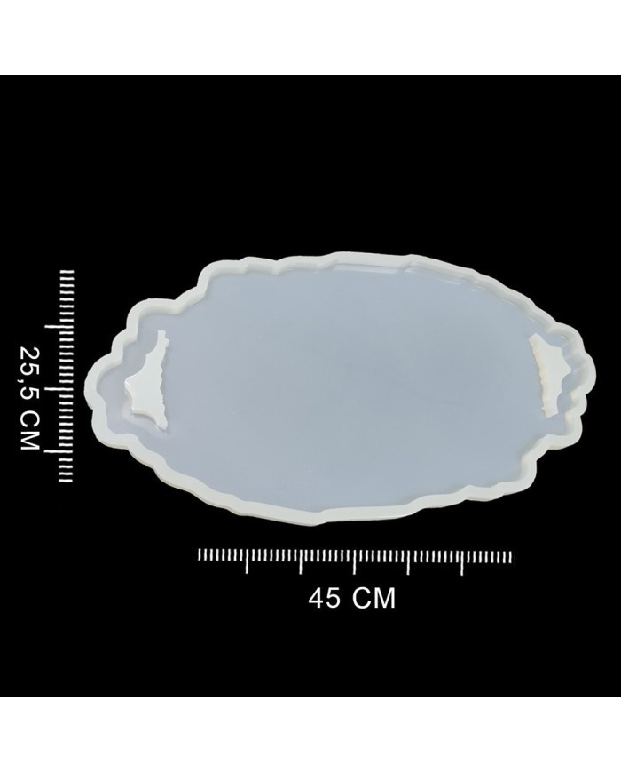 5 ADET Kulplu Tepsi - Reçine Epoksi Kalıp - T9