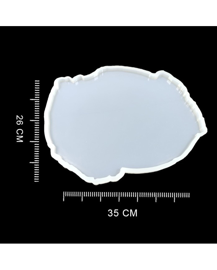 5 ADET Dalgalı Tepsi - Reçine Epoksi Kalıp - T6