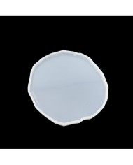 5 ADET Tırtıklı Yuvarlak Tepsi - Reçine Epoksi Kalıp - T4