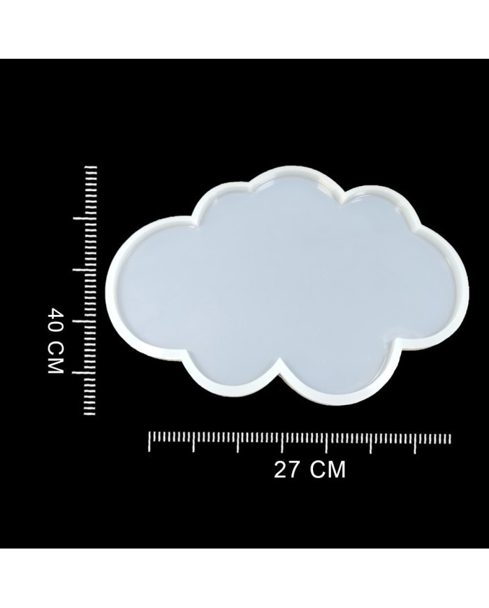 5 ADET Tepsi Bulut - Reçine Epoksi Kalıp - T2