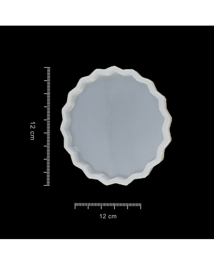 5 Adet Küçük Güneş  Bardak Altı - Reçine Epoksi Kalıp - 12 cm - B15