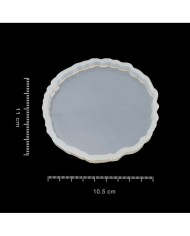 5 Adet Bardak Altı Reçine Epoksi Kalıp - Yuvarlak - B9