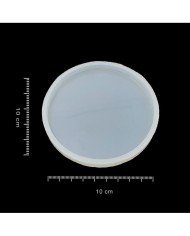 5 Adet Yuvarlak Bardak Altı - Reçine Epoksi Kalıp - B2