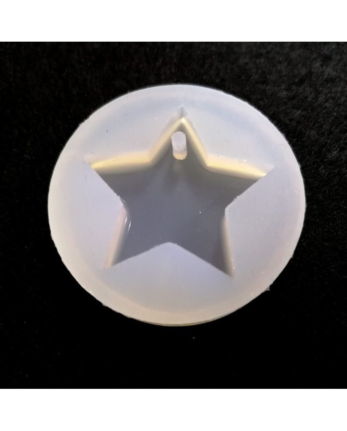 5 ADET Delikli Yıldız - Reçine Epoksi Kalıp - E8