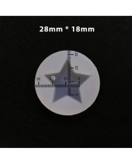 5 ADET Delikli Yıldız - Reçine Epoksi Kalıp - E8