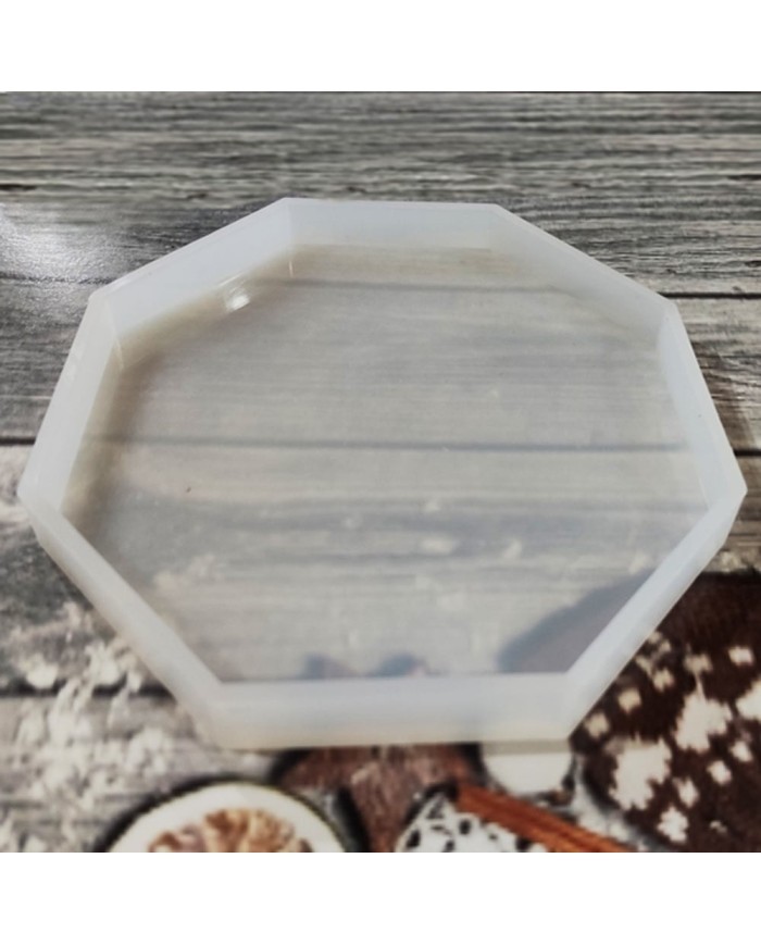 Bardak Altı Reçine Epoksi ve Beton Kalıbı - Sekizgen -Kod:190