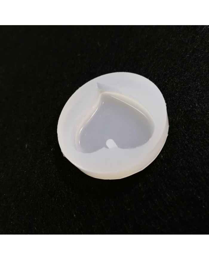 5 Adet Kıvrımlı Delikli Kalp - Reçine Epoksi Kalıp- E7