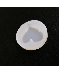 5 Adet Kıvrımlı Delikli Kalp - Reçine Epoksi Kalıp- E7