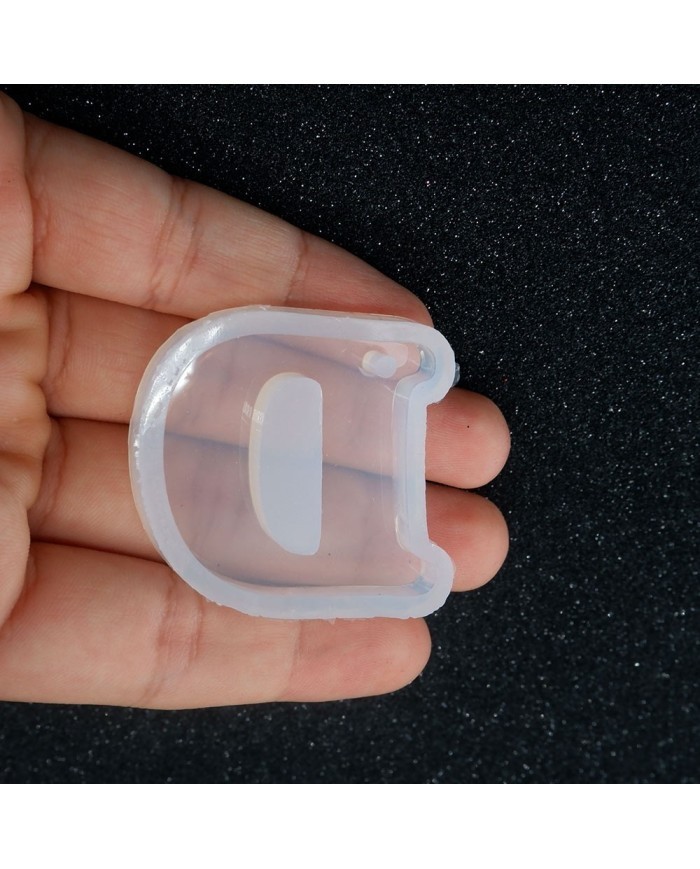 5 Adet Reçine Epoksi Harf Kalıp - D