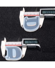 5 Adet Reçine Epoksi Harf Kalıp - D