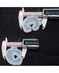 5 Adet Reçine Epoksi Harf Kalıp - Ç