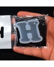 5 Adet Reçine Epoksi Harf Kalıp -  H