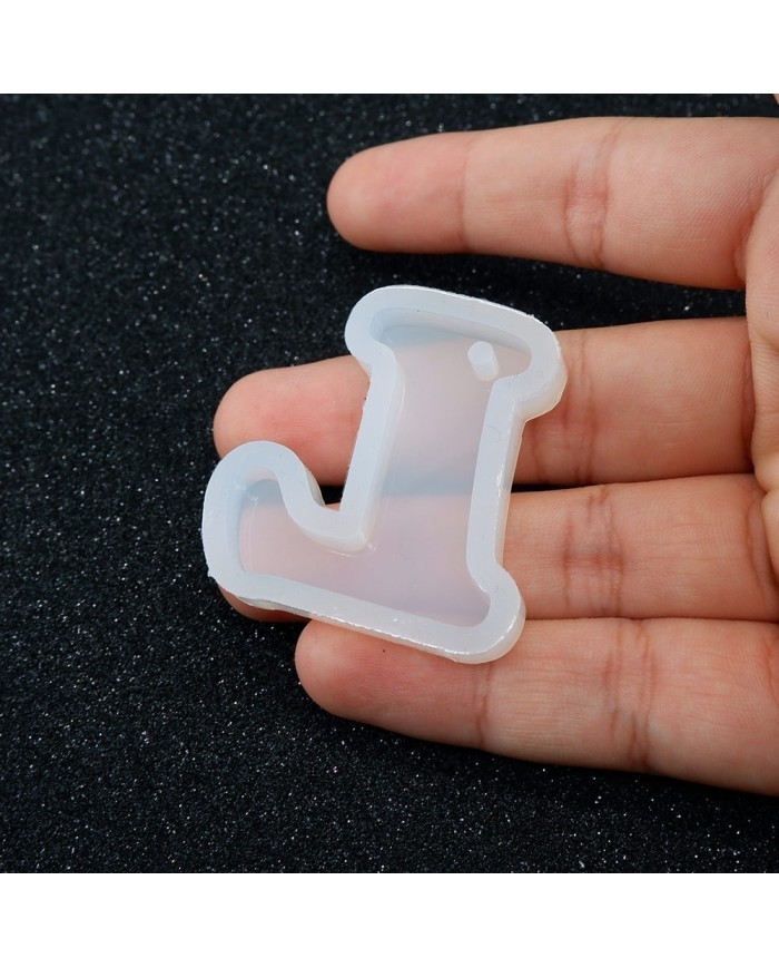 5 Adet Reçine Epoksi Harf Kalıp - L